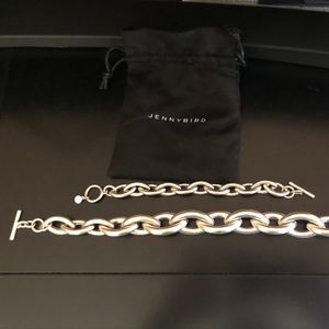 Jenny Bird Silver Link Necklace & Bracelet